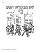 Saint Patrick's Day Coloring Page