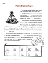 Plains Indians Tepee