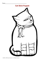 Cat Stick Puppet