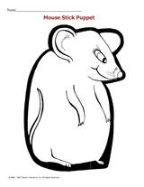 Mouse Stick Puppet