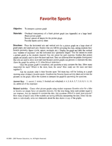 Favorite Sports