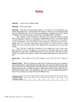 Algebra Ratios