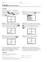 TI-82/83 Solving Equations