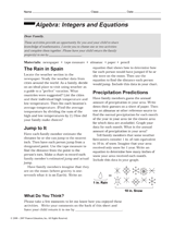 Algebra: Integers and Equations