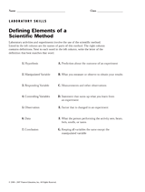 Steps Of The Scientific Method Worksheets For Kids