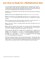 2x2: How to Study for a Multiplication Quiz