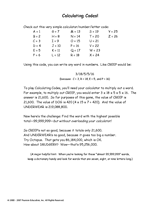Calculating Codes!