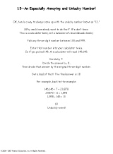 13 - An Especially Annoying and Unlucky Number!