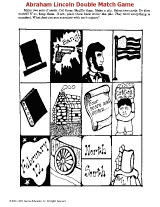 Abraham Lincoln Double Match Game