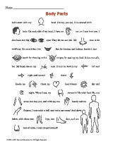 Free Crossword Puzzles on Body Parts Pictorial Story  Printable Human Body Activity  Grades 4 8