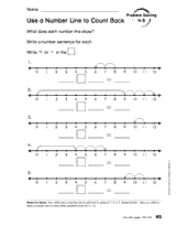 Using Number Lines to Subtract