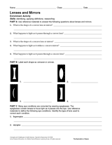 Lenses and Mirrors Activity