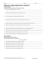 Chemistry Single Replacement