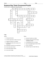 science crossword