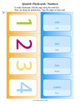 Spanish Flash Cards: Numbers (Los n&uacute;meros)