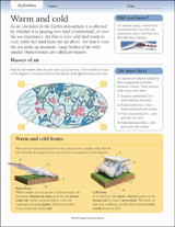 worksheet  Warm (Grades Air   TeacherVision Cold 3 Activities: weather 6) Printable  and video eyewitness