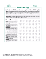 Geometry Word Search