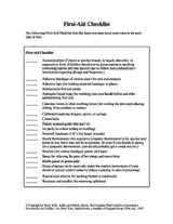 First-Aid Checklist
