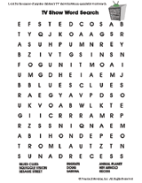 TV Show Word Search