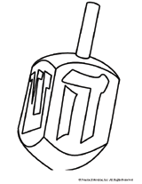 Dreidel Cut and Color