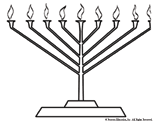 Menorah Cut and Color