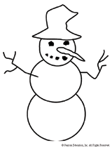 Snowman Cut and Color