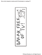 Printable TV-Turnoff Bookmark