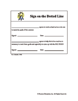 Summer Learning Contract: Page 5