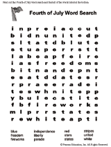 Fourth of July Word Search