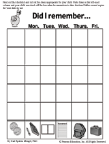 Did I Remember...? Homework and School-Day Checklist