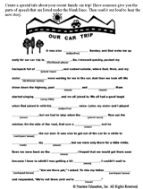 Car Trip Fill-in-the-Blank