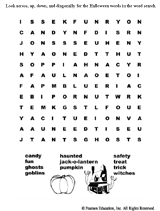Spooky Word Search
