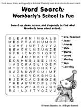 The Wemberly Party Kit -- Word Search