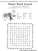 If You Take a Mouse to the Movies -- Word Search