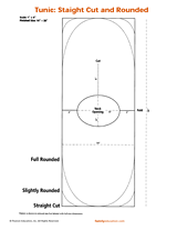 Straight-Cut & Rounded Tunic Costume Pattern