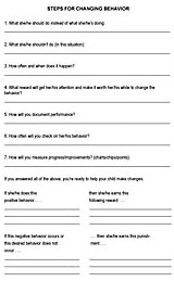Steps for Changing Behavior
