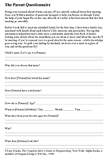The Parent Questionnaire