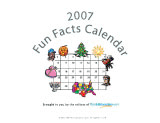2007 Fun Facts Calendar