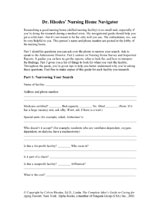 Dr. Rhodes' Nursing Home Navigator