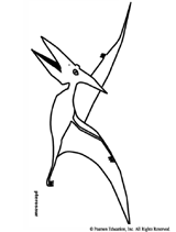 Pterosaur Dinosaur Coloring Page