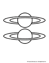 Planet Cut-and-Color for Night Sky Mobile