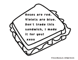 Sandwich Lunch Box Note