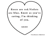 Heart Lunch Box Note
