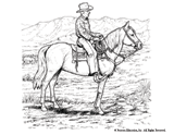 Quarter Horse Coloring Page