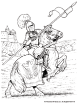 Friesian Coloring Page