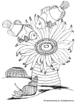 Clown Fish Coloring Page