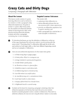 Crazy Cats and Dirty Dogs: Composing a Paragraph with Alliteration