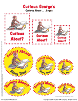 ''Curious About...'' Story Time Logos