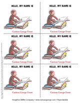 Curious George Nametags