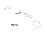Hawaii State Map with Capital Hawaii State Map with Capital